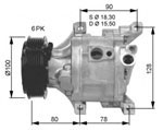FC1869 Compressor, air conditioning 1201897 71785265 FIAT 500 2007-